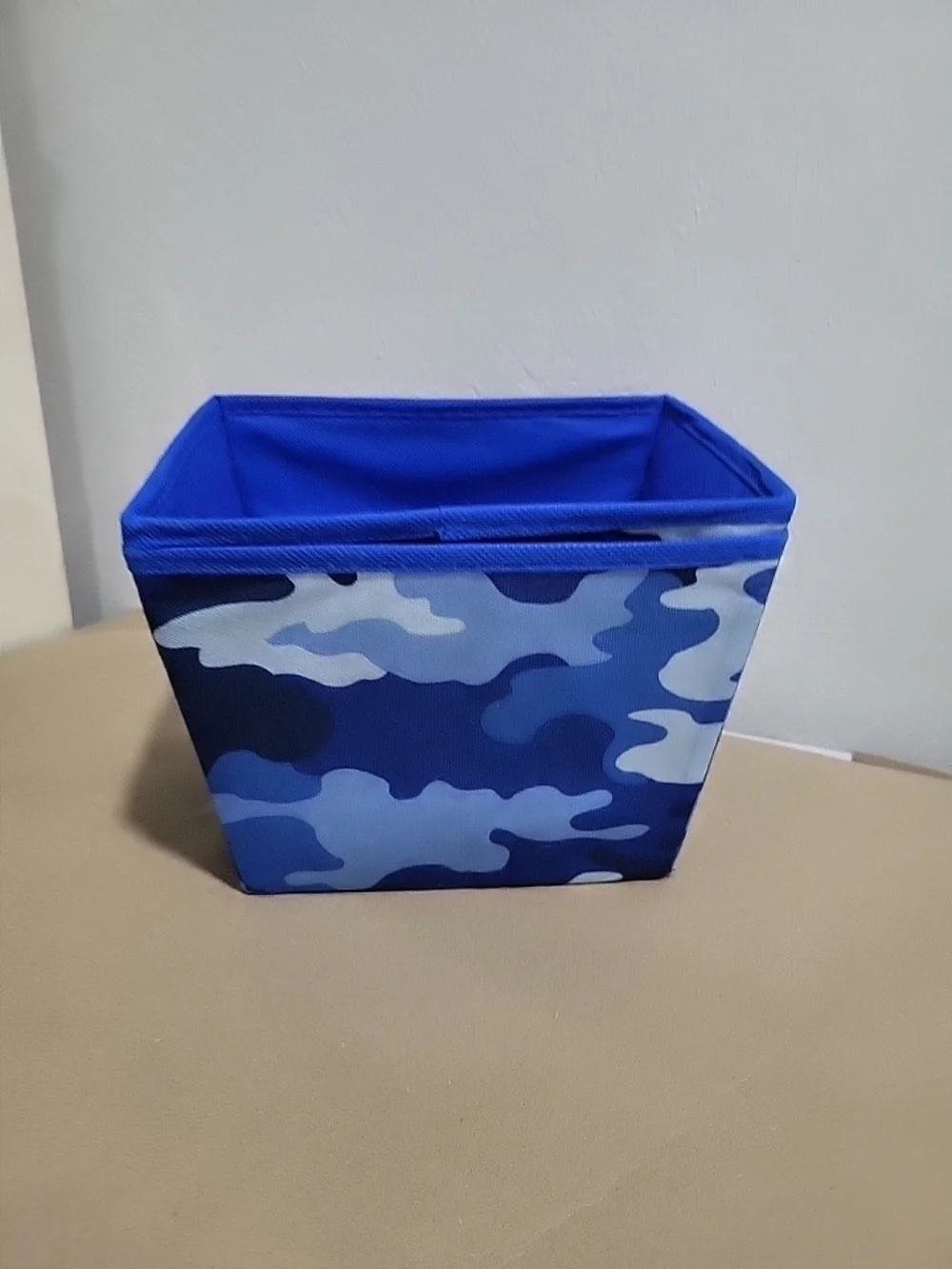 Blue Camo Fabric Storage Bins - Set of 2